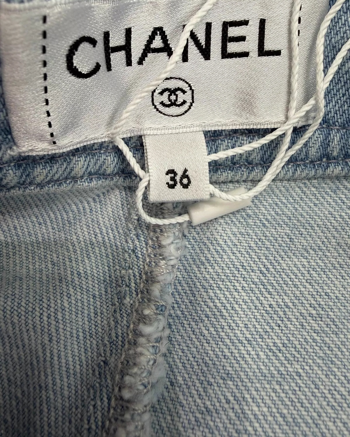 Chanel 24M Coco Beach Denim Jeans Blue FR 36