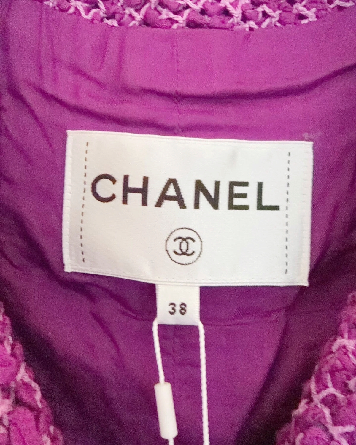 Chanel 21C Tweed Jacket Purple, Pink FR 38