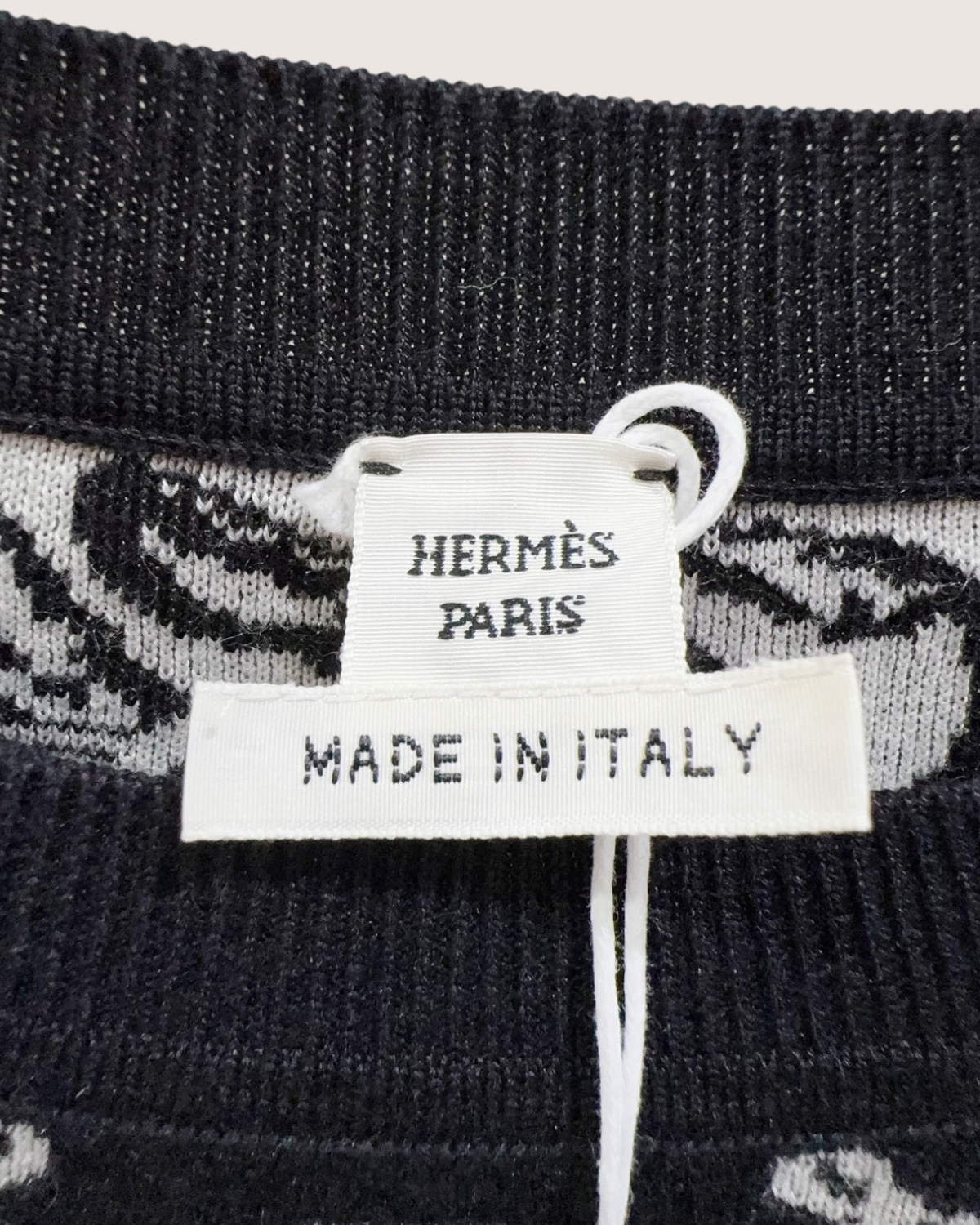 Hermès Jungle Leopard Sweater Black, White FR 36
