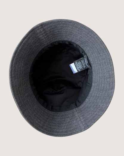 Chanel 22P Sequin Logo Denim Hat Grey One Size