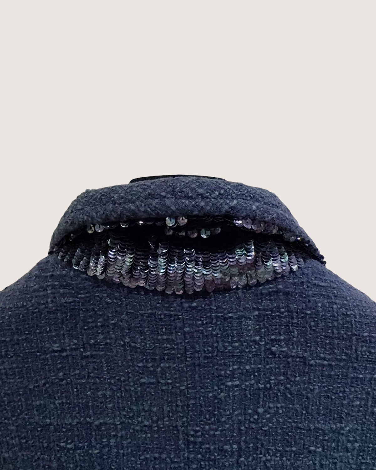 Chanel 12A Tweed Four-Pocket Jacket Navy FR 36