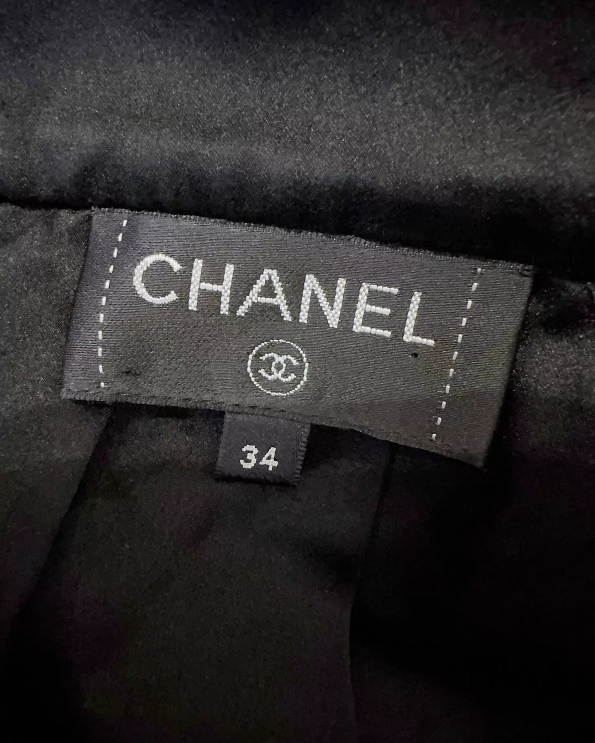 Chanel Pleated Mini Skirt Black FR 34