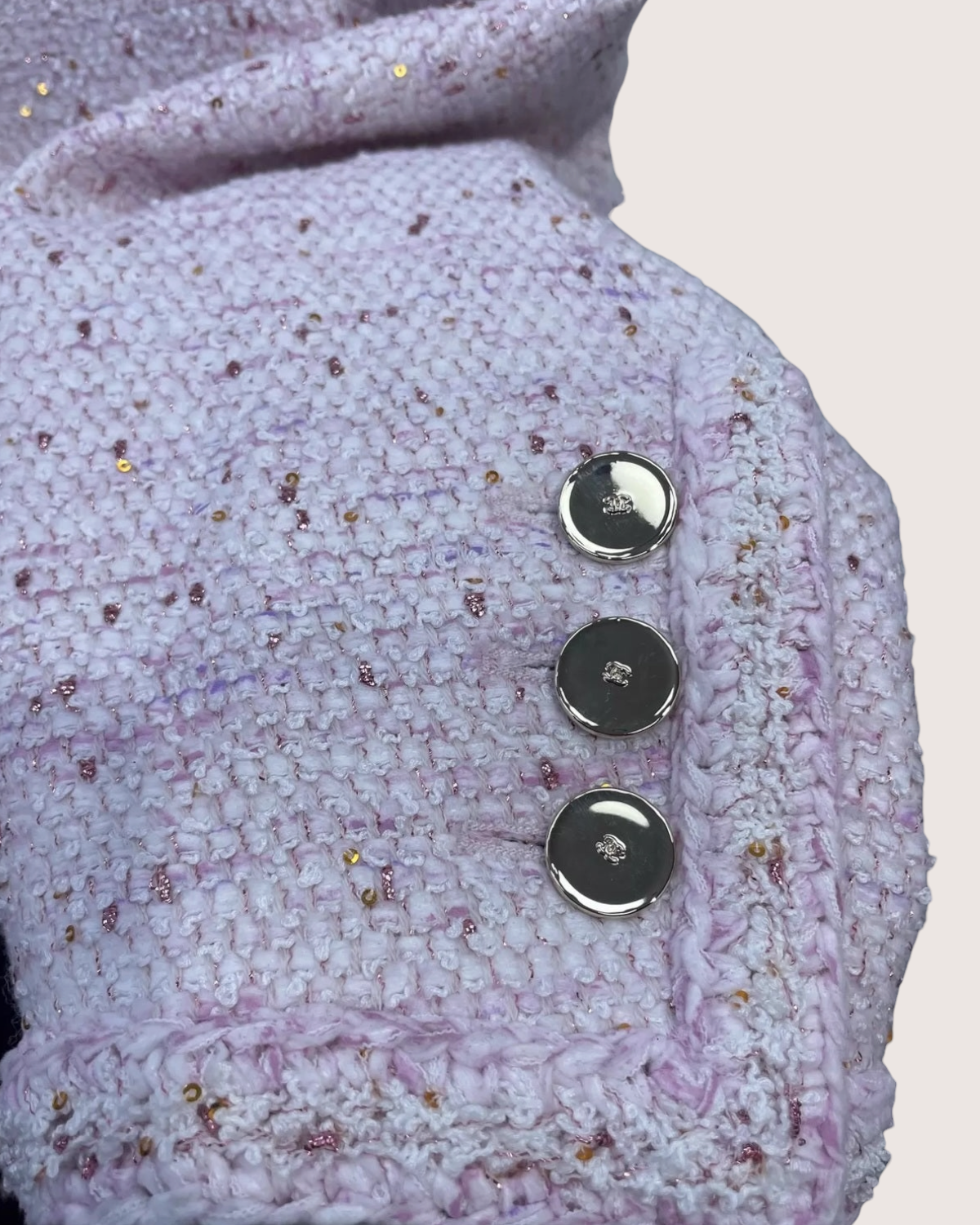 Chanel 26P Sequin Tweed Jacket