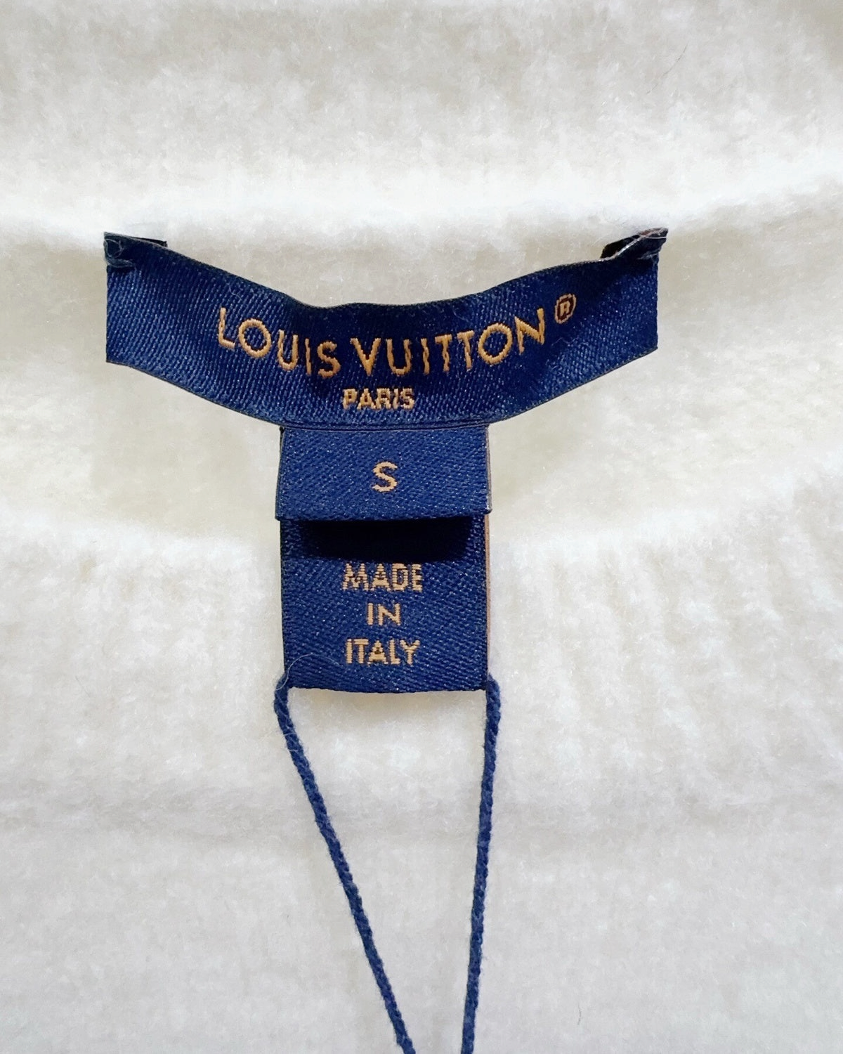 Louis Vuitton Logo Sweater Beige/Ecru, Navy FR 36