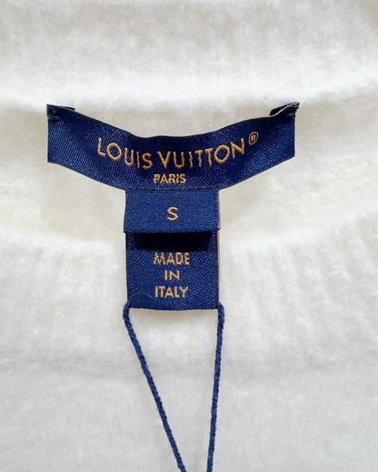 Louis Vuitton Logo Sweater Beige/Ecru, Navy FR 36