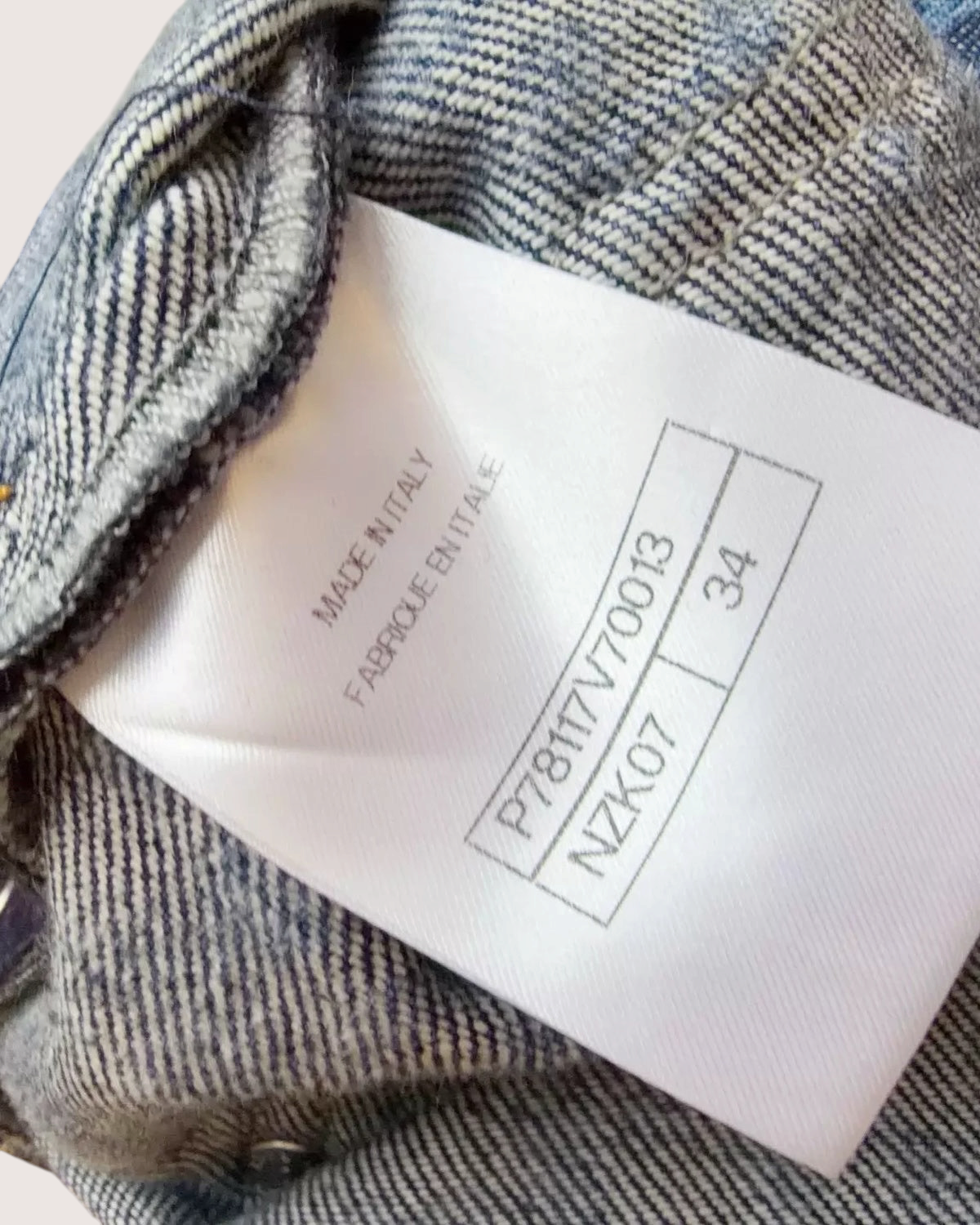 Chanel Camellia Denim Straight Jeans Blue, Navy, Multicolor FR 34