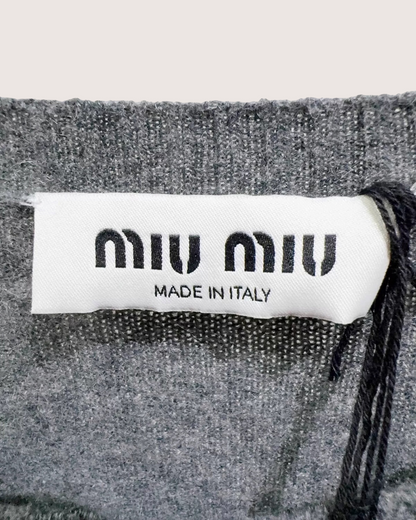 Miu Miu Cardigan Grey FR 40