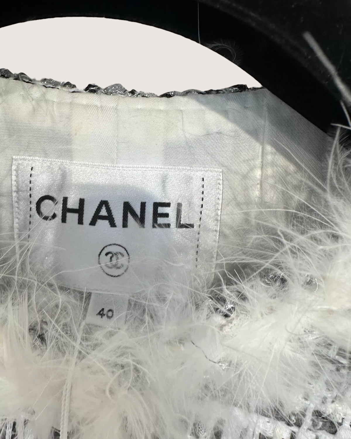 Chanel 25S Feather Tweed Jacket
