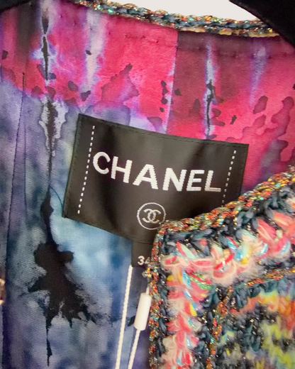 Chanel Houndstooth Crewneck Jacket - view 4