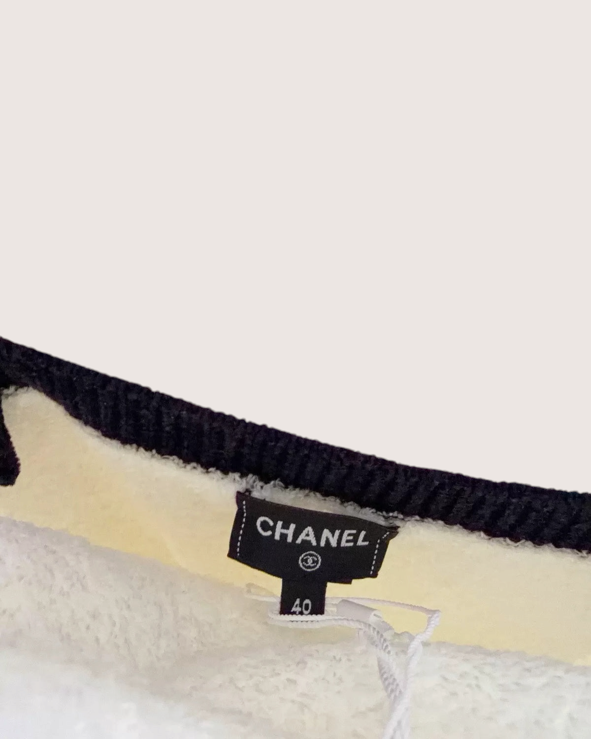 Chanel 26C Terry Tank Top White, Navy FR 40
