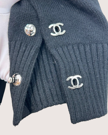 Chanel 24B Cashmere Sweater Black FR 36
