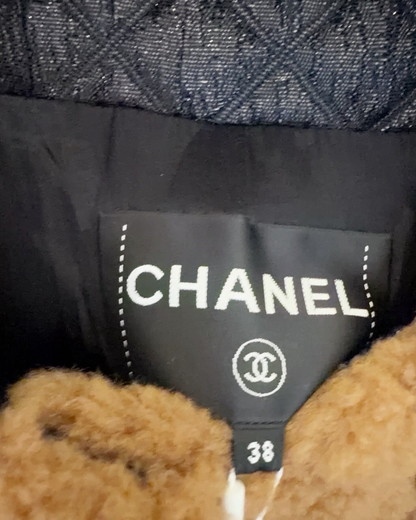 Chanel 21A Teddy Belted Jacket Brown FR 38