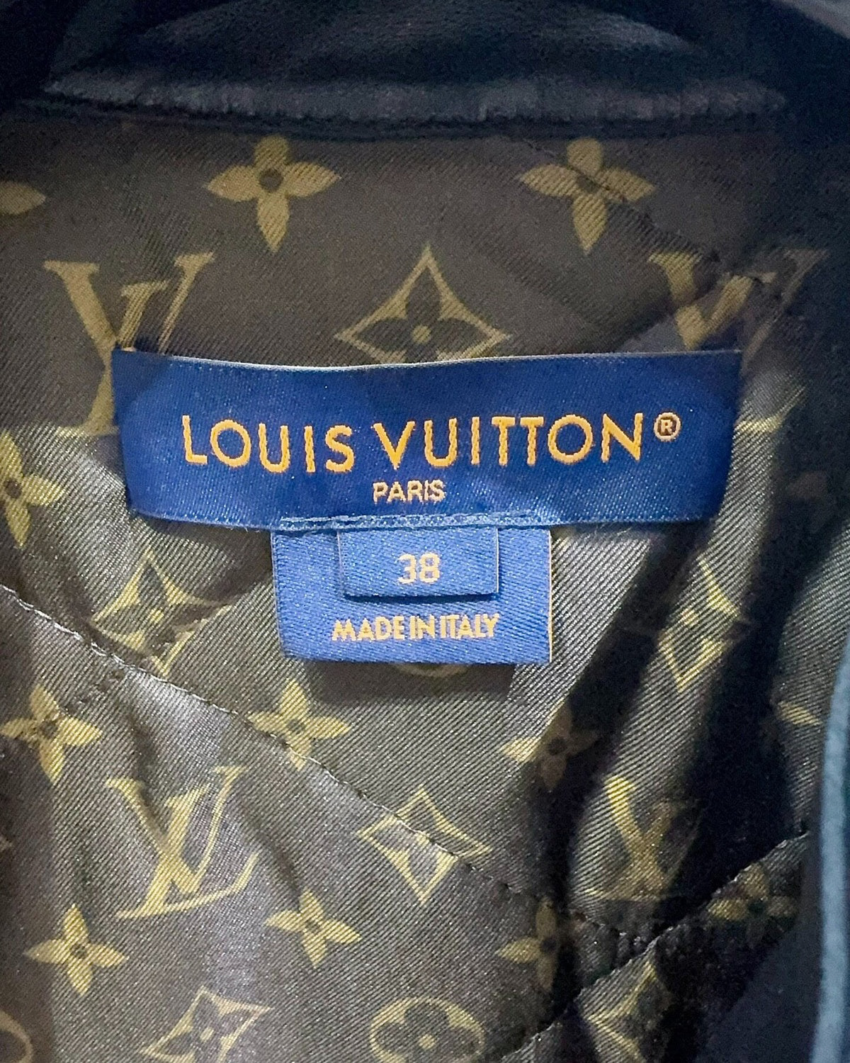 Louis Vuitton Monogram Zip-Up Jacket Silver, Black FR 38