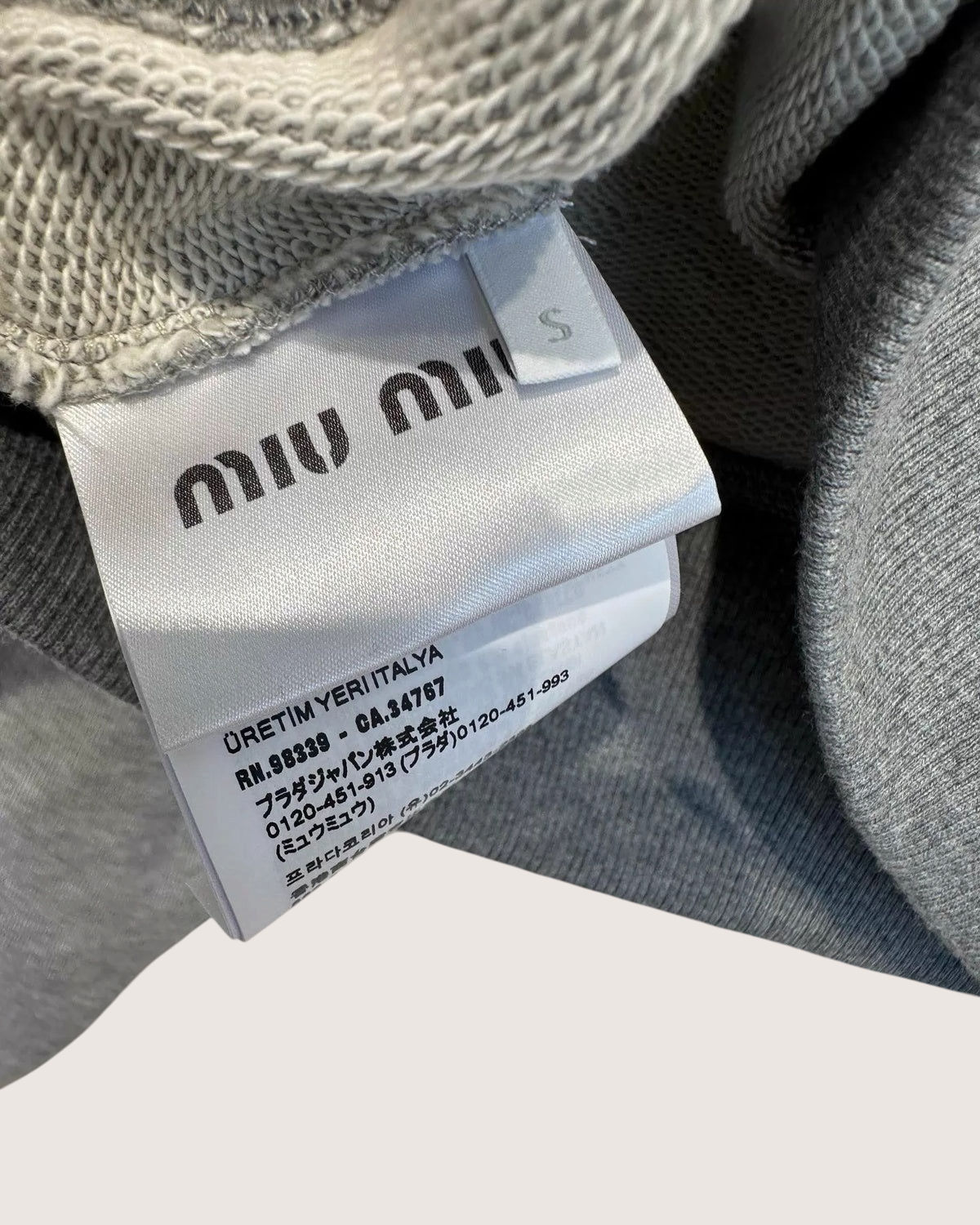 Miu Miu High-Waisted Polo Logo Sweatshirt - view 4
