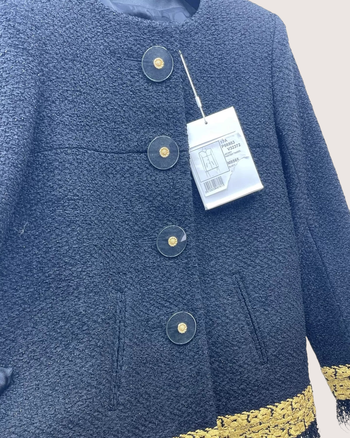 Chanel 17A Fringe Tweed Jacket