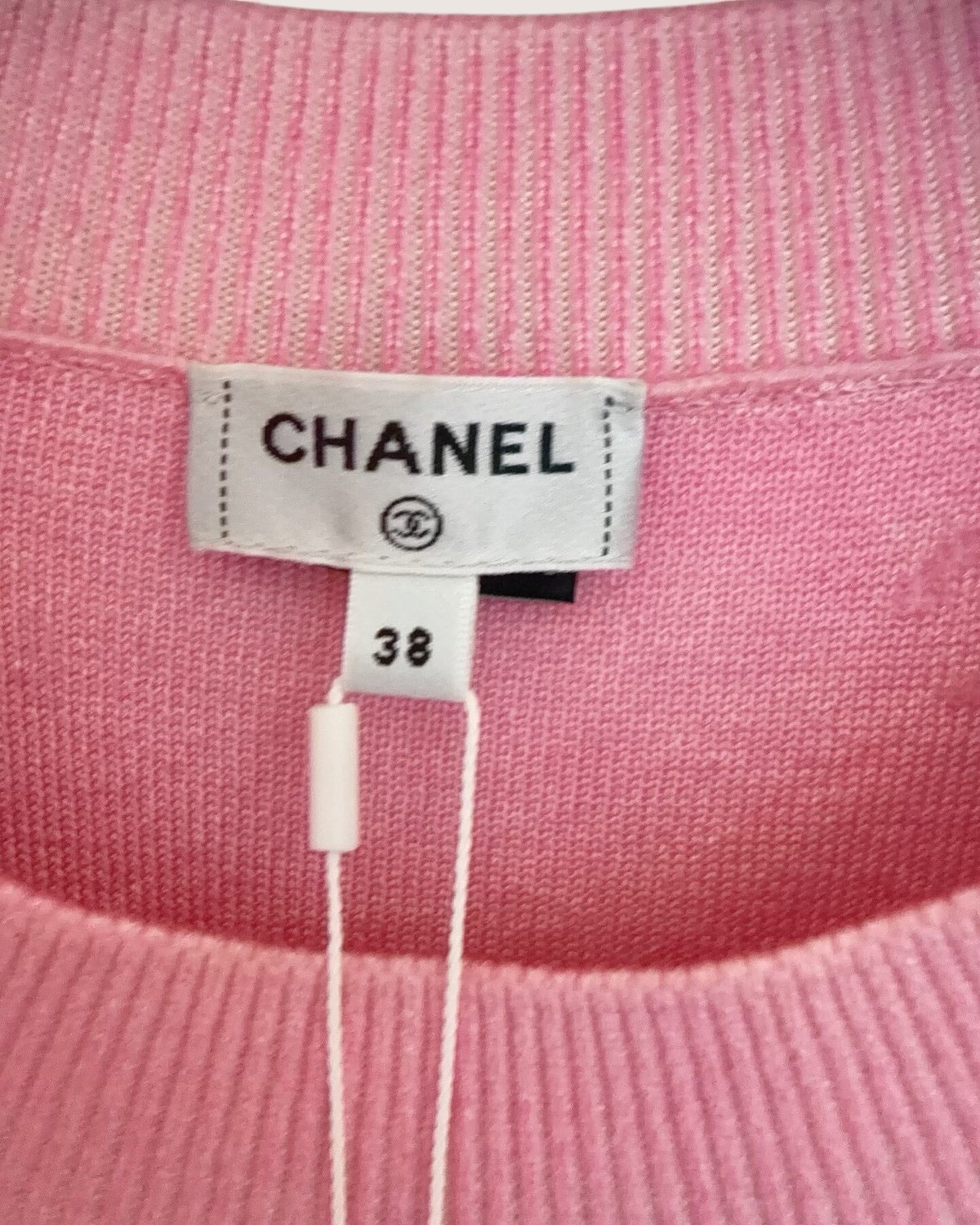 Chanel 24C Cashmere Gradient CC Sweater Pink, Yellow FR 38