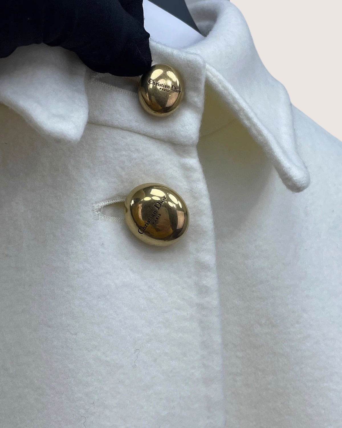 Christian Dior Cashmere Collared Cape
