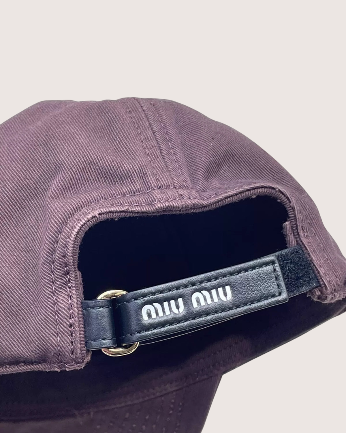 Miu Miu Logo Baseball Cap