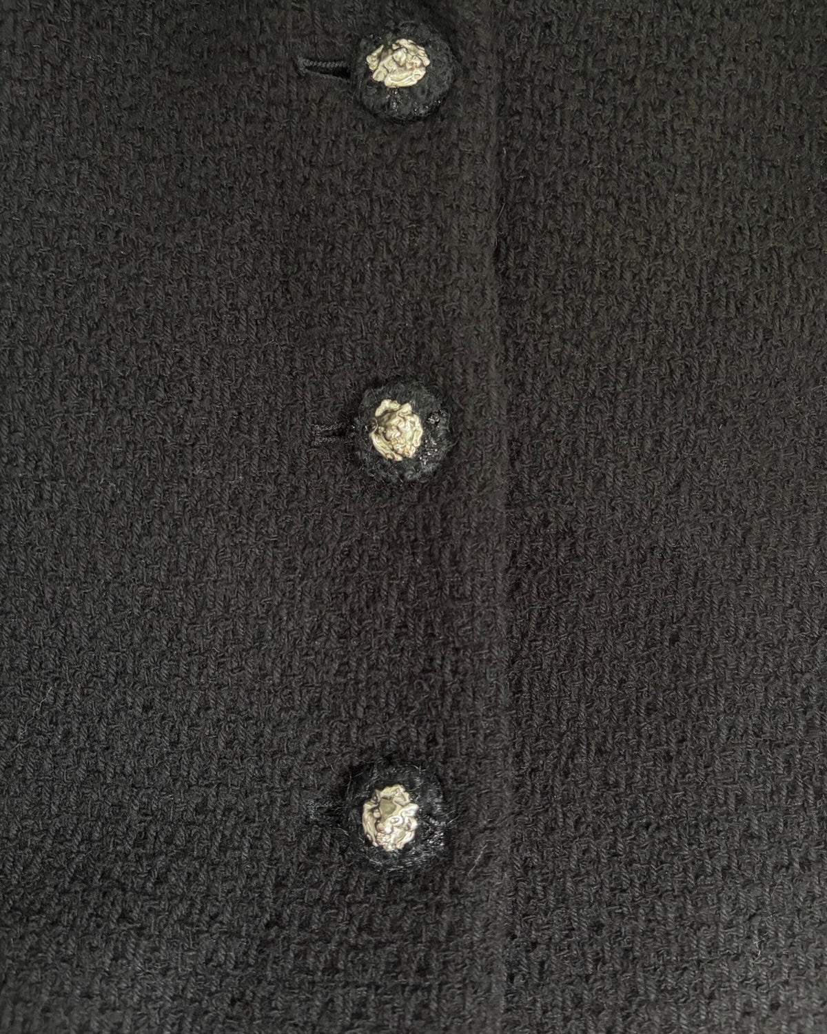 Chanel 24K Tweed Naval-Collar Jacket Black FR 36