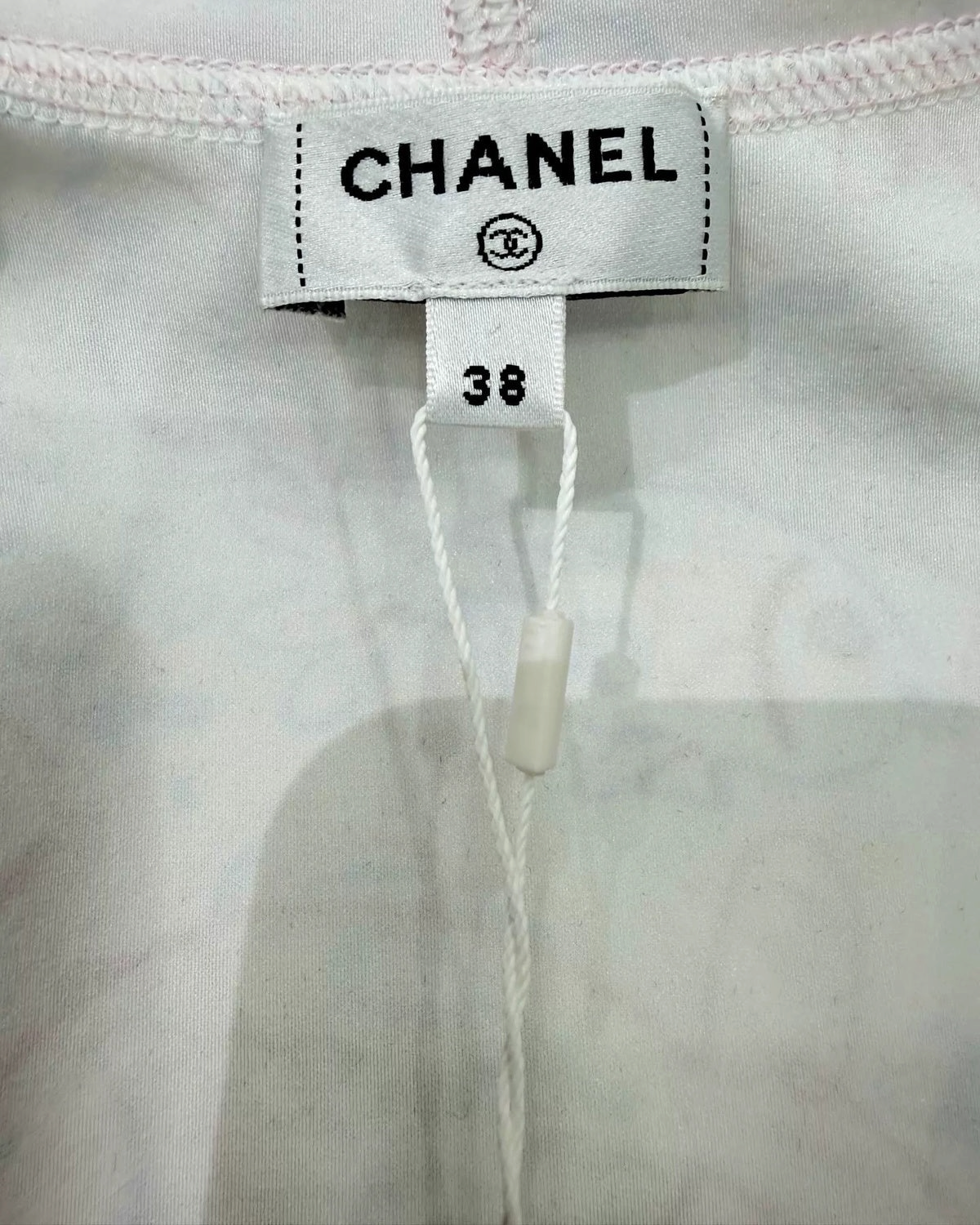 Chanel 25C Fish-Print Hooded One-Piece Swimsuit White, Black, Multicolor FR 38