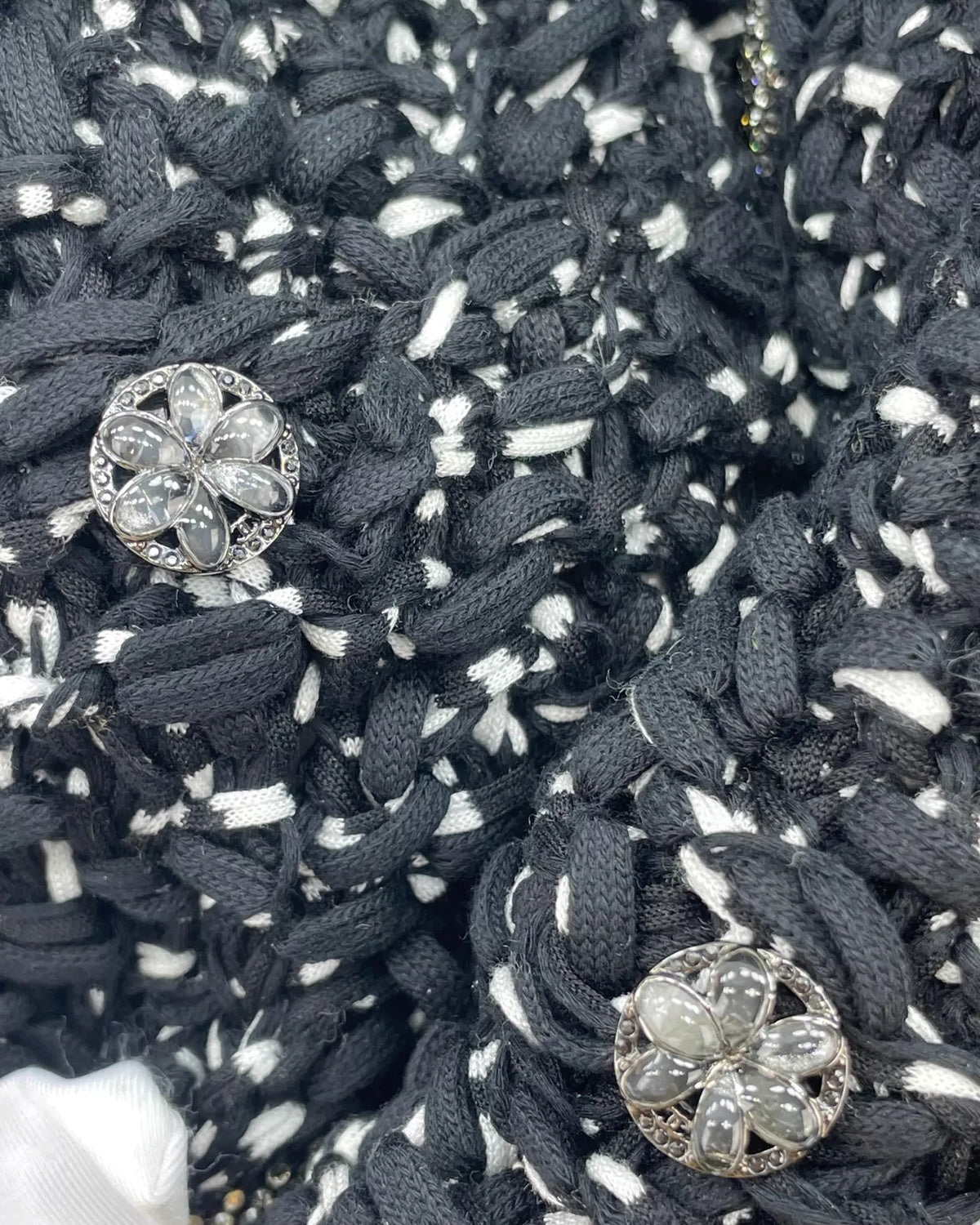 Chanel 25P Crystal-Trim Tweed Jacket