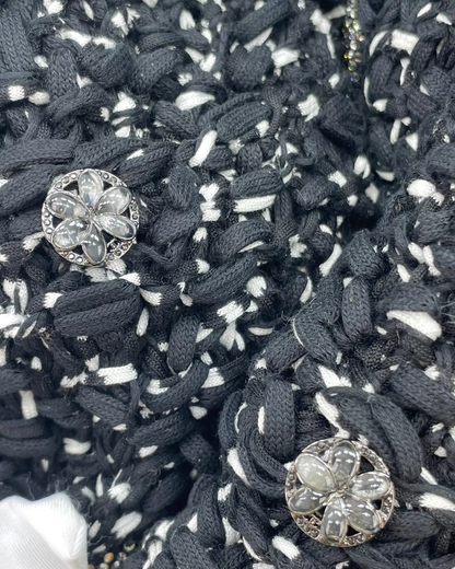 Chanel 25P Crystal-Trim Tweed Jacket