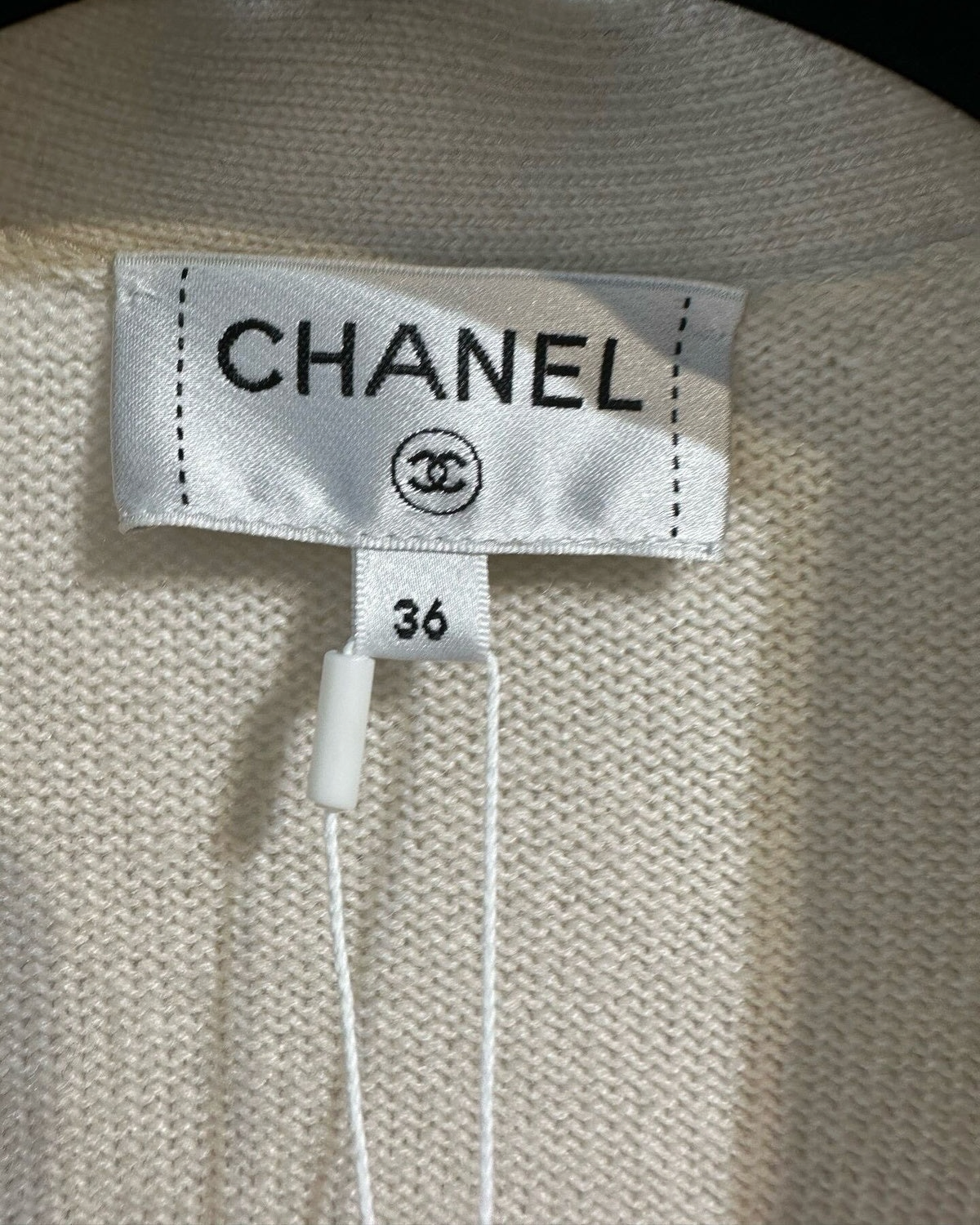 Chanel 24P Cashmere Clover Cardigan Beige/Ecru, Pink, Multicolor FR 36