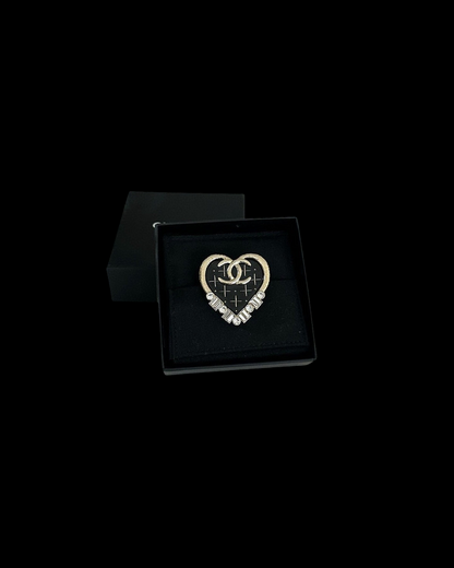 Chanel Plaid CC Brooch