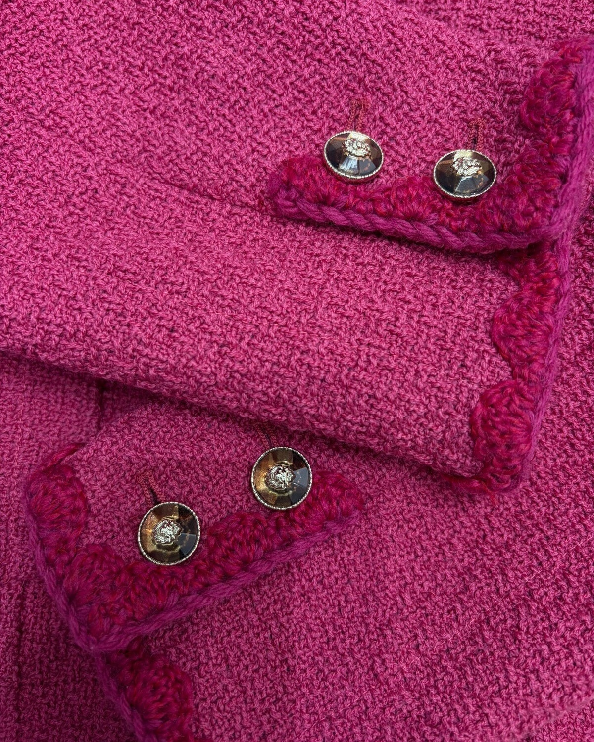 Chanel 24A Tweed Cropped Jacket Pink FR 42