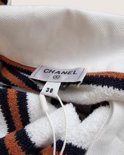 Chanel 26C Striped Polo Sweater - view 4