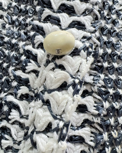 Chanel 15P Bouclé Tweed Jacket Black, White FR 34