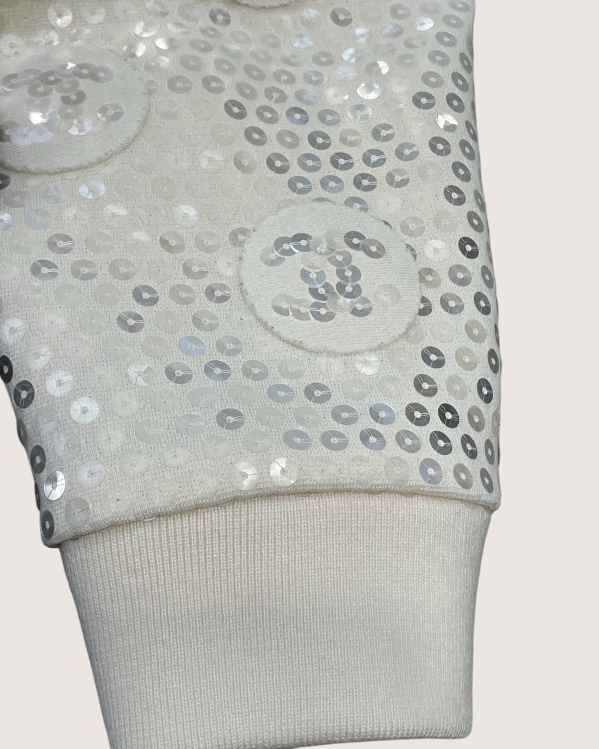 Chanel 23S CC Sequin Wool Cardigan