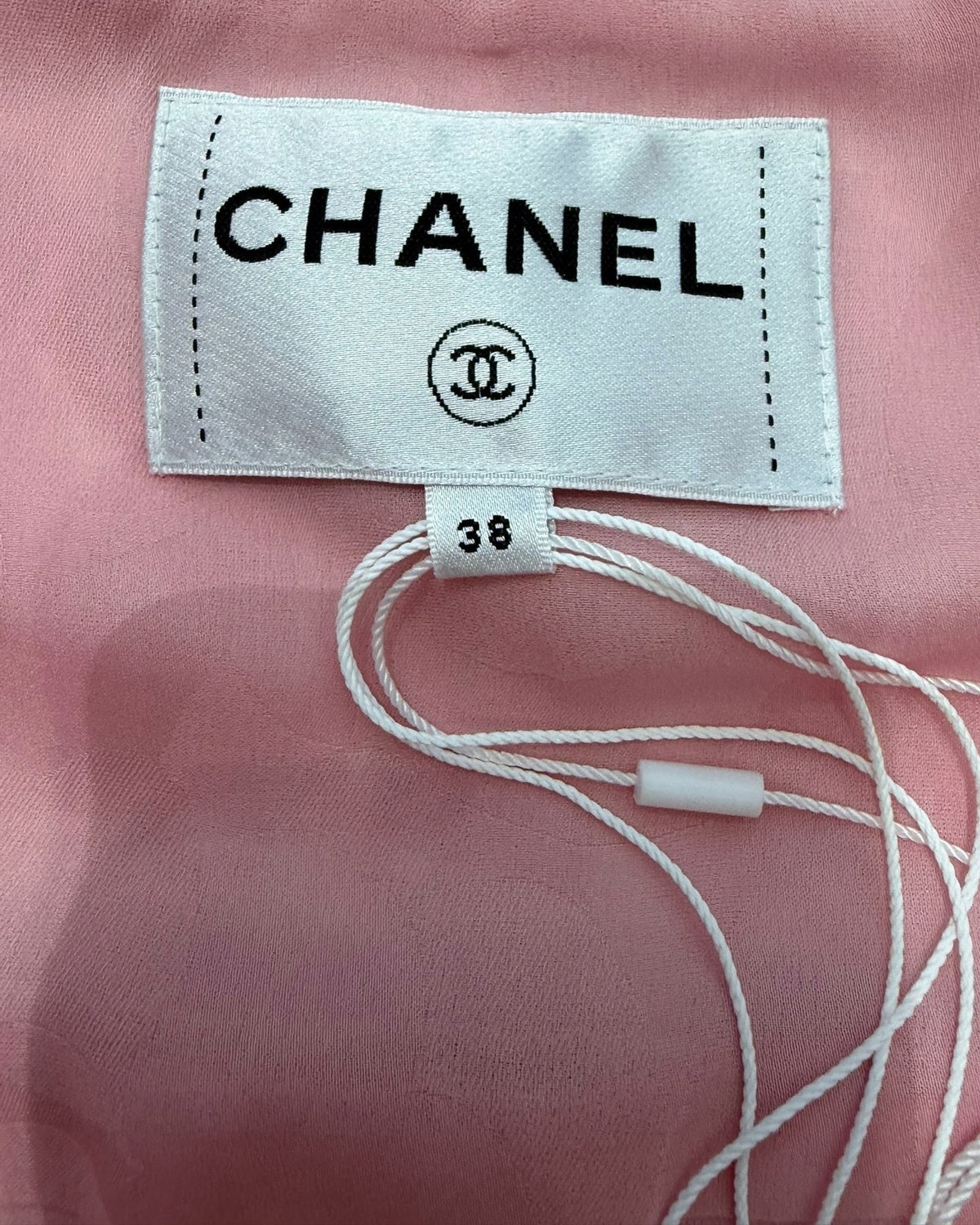 Chanel 25B Tweed Plaid Jacket Pink, White FR 38