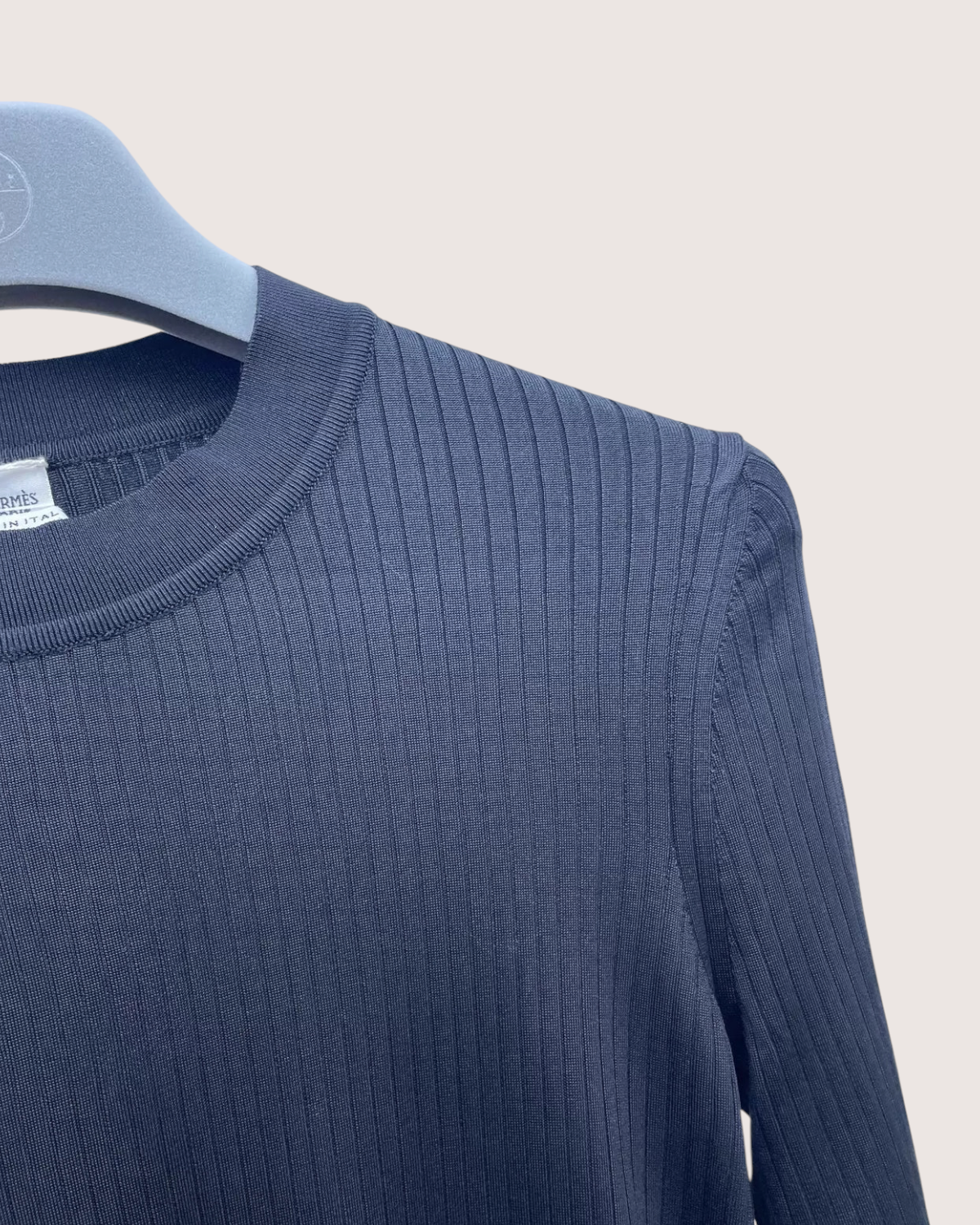 Hermès Hermes Silk Ribbed Sweater Black FR 40
