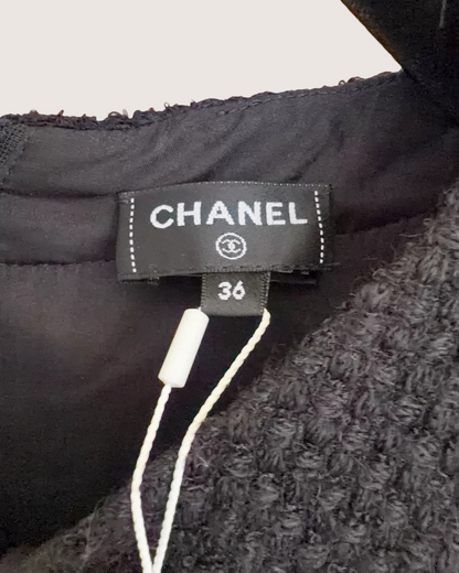 Chanel 25A Tweed Pleated Dress - view 4