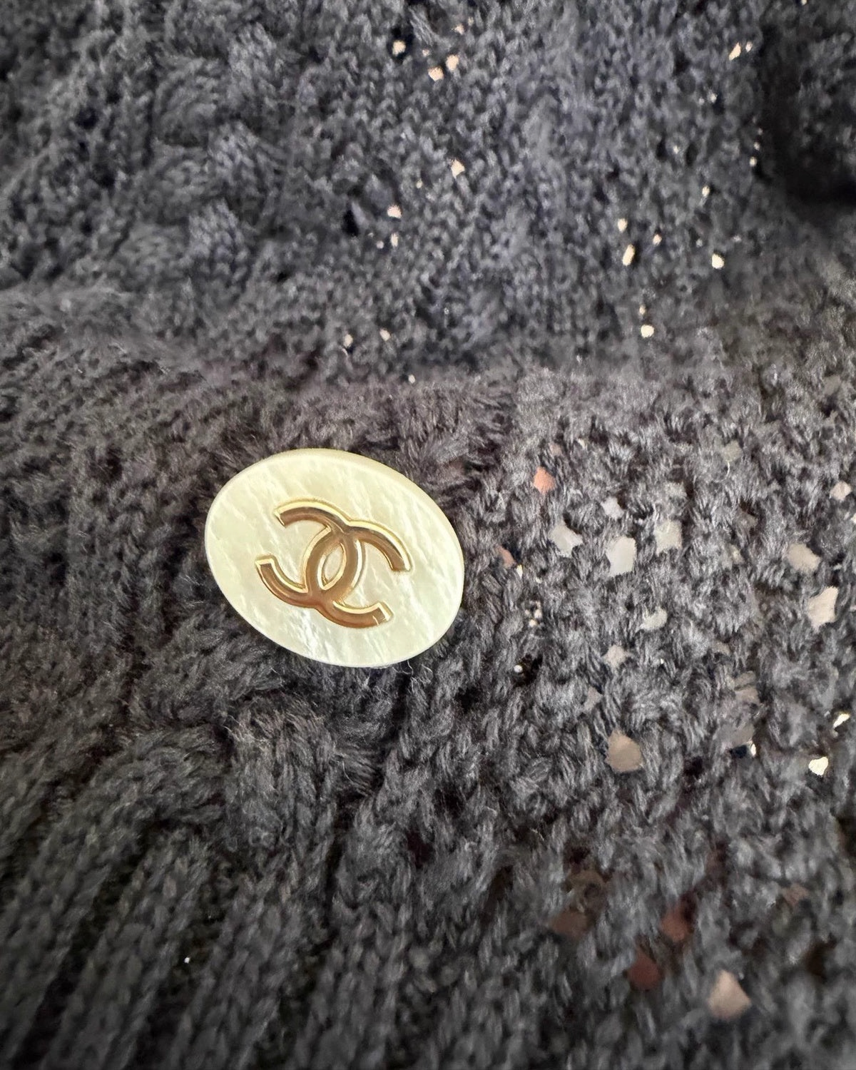 Chanel 24M Coco Beach Off-Shoulder Openwork Top - view 4