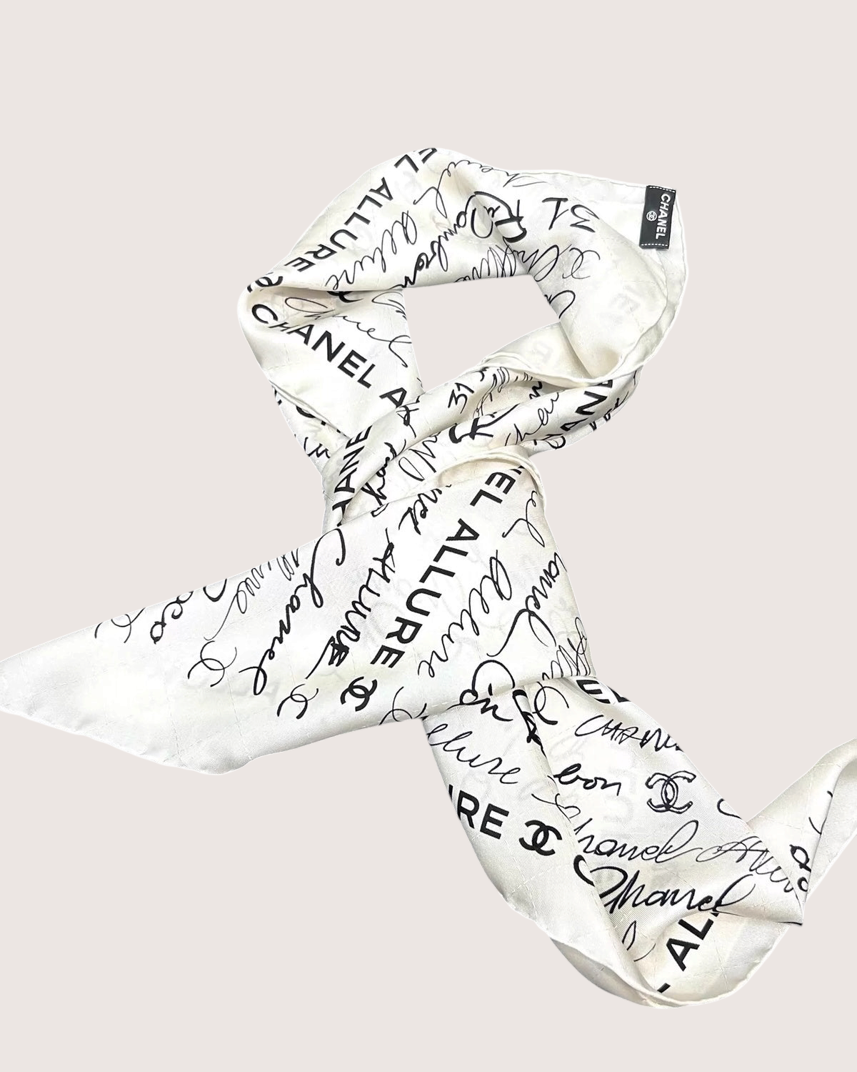 Chanel 23S Monogram Logo Silk Scarf - view 4