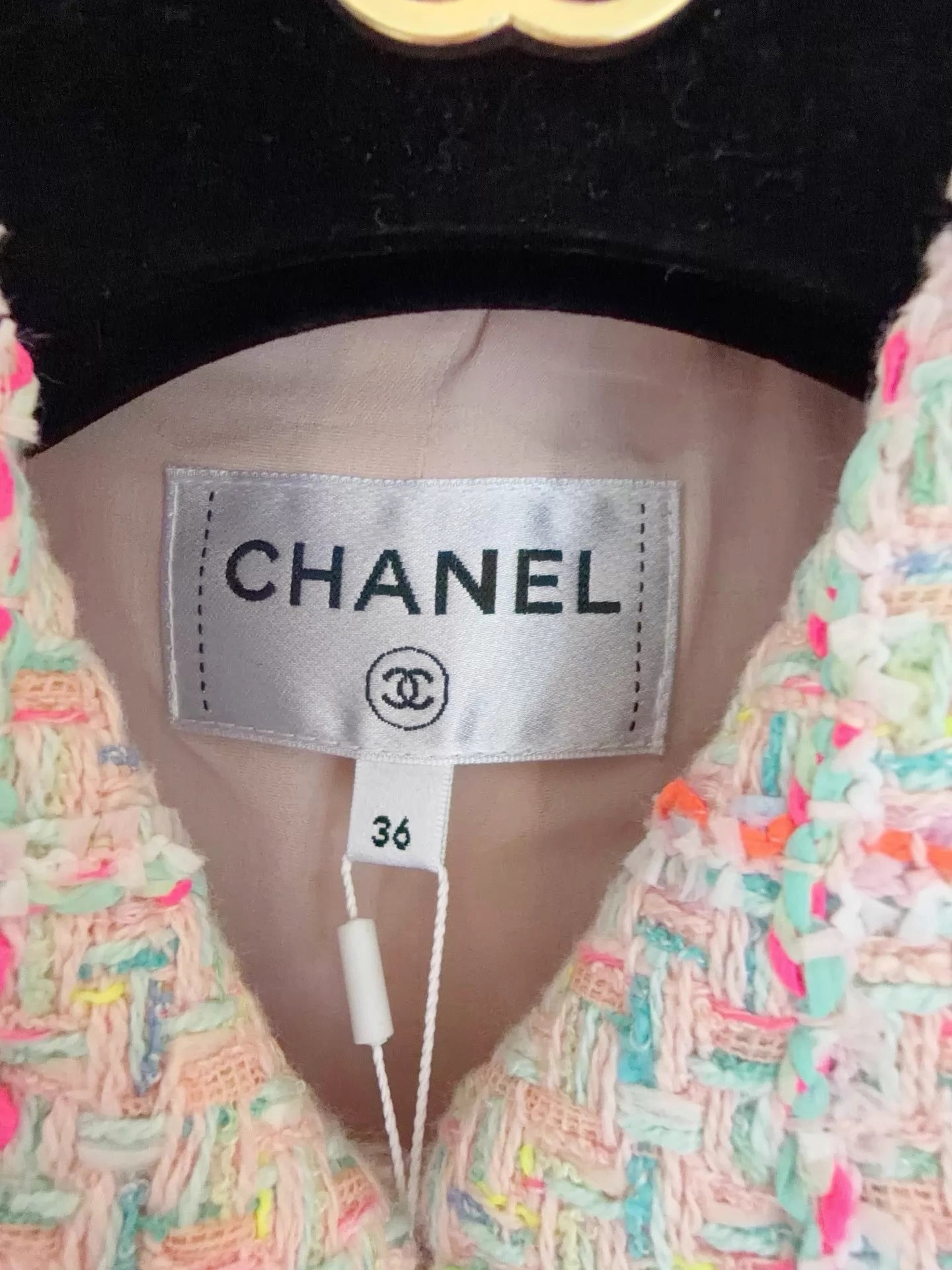 Chanel 24C Plaid Tweed Vest