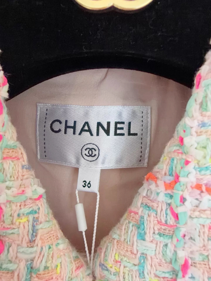 Chanel 24C Plaid Tweed Vest