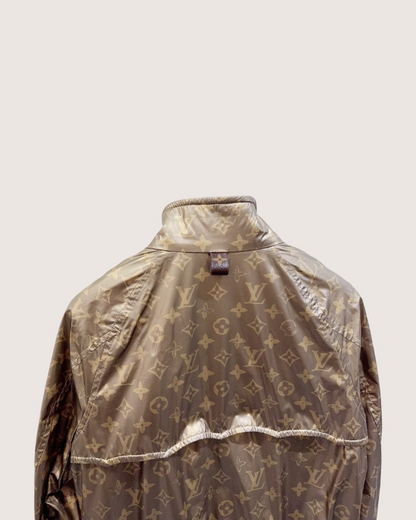 Louis Vuitton Monogram Bomber Jacket Brown, Gold FR 36