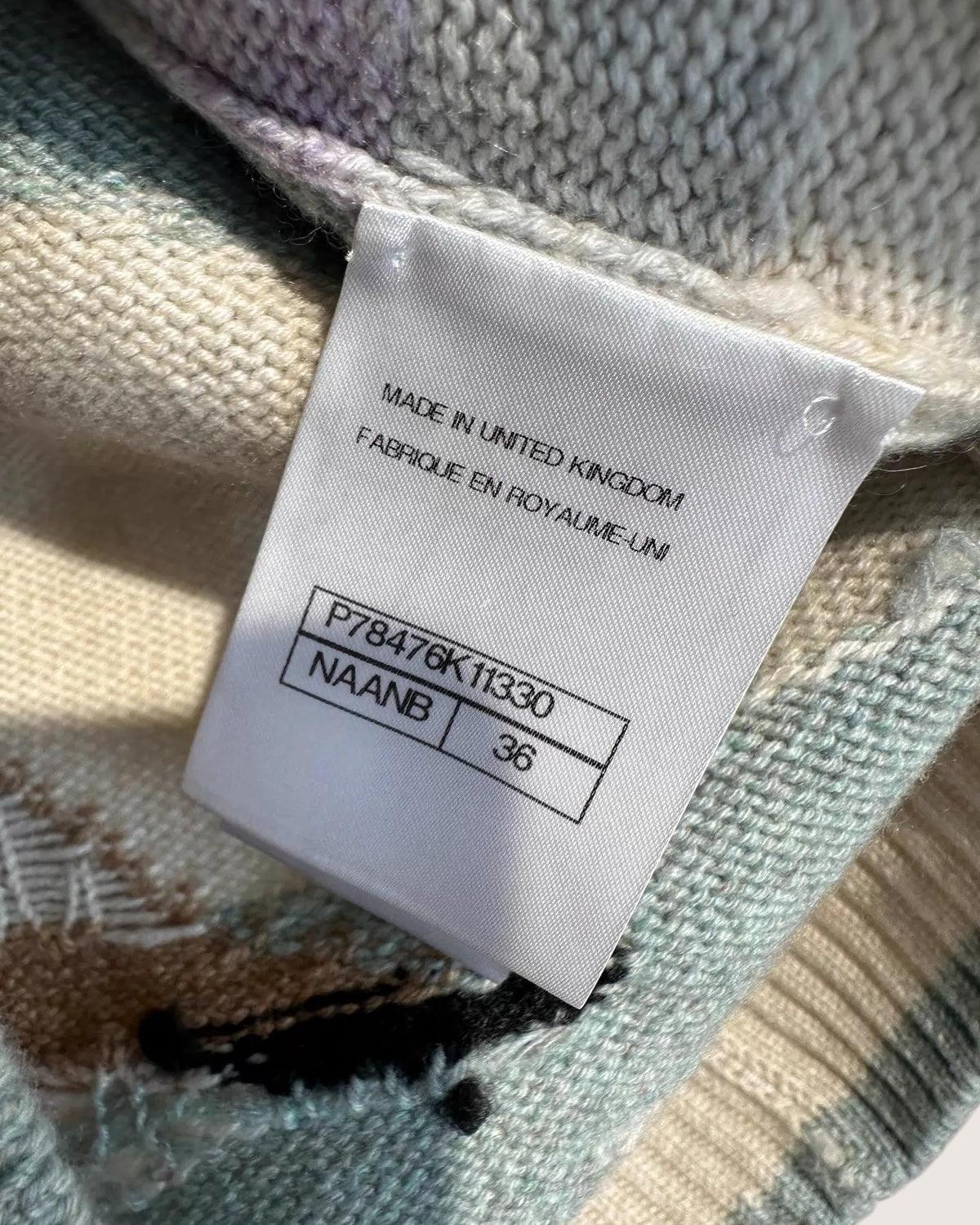 Chanel 24K Pastel Cashmere Sweater