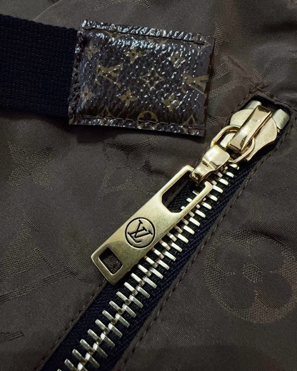 Louis Vuitton Monogram Jacquard Drawstring Shorts Brown FR 36
