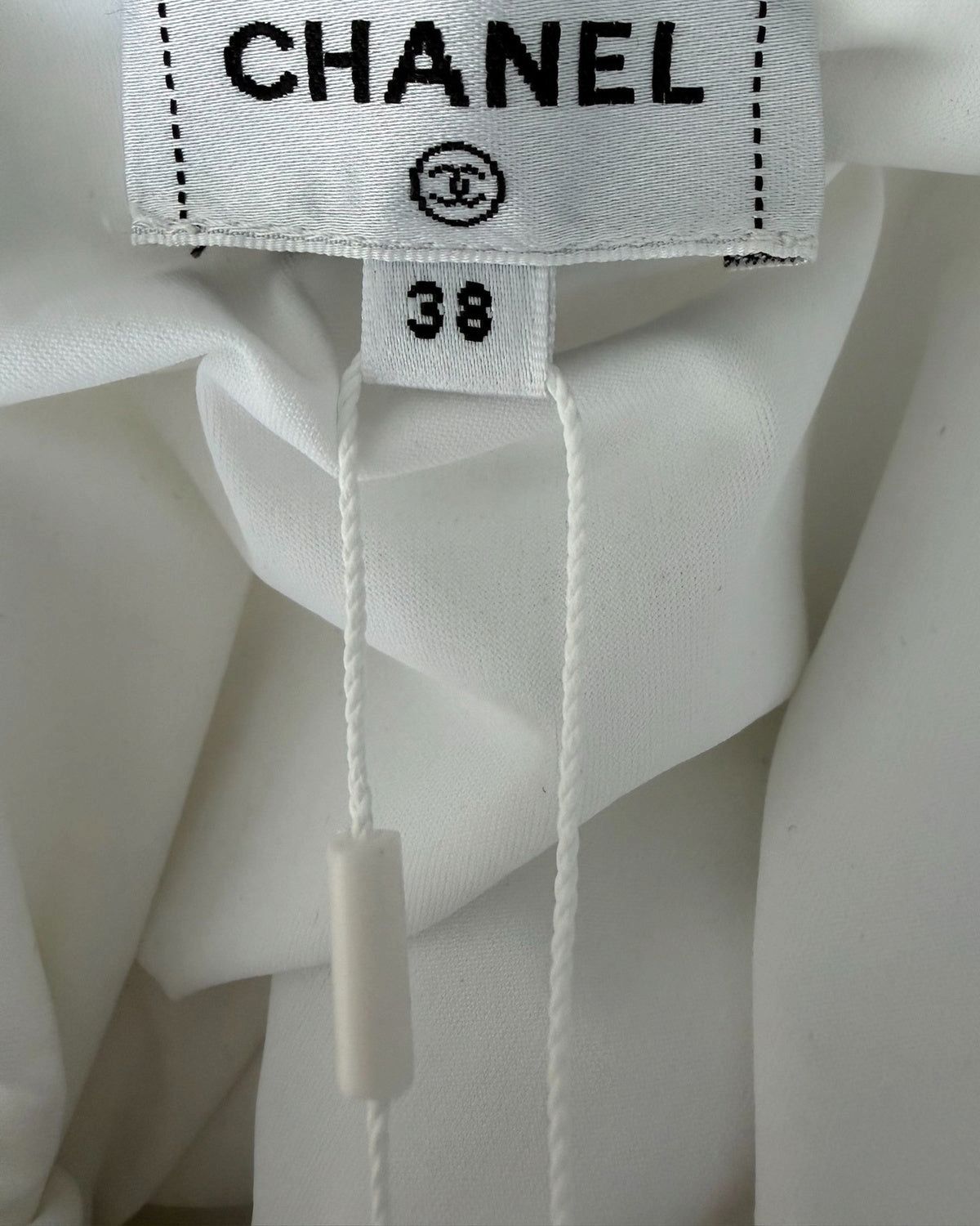 Chanel 26C Crystal Button Swimwear White FR 38