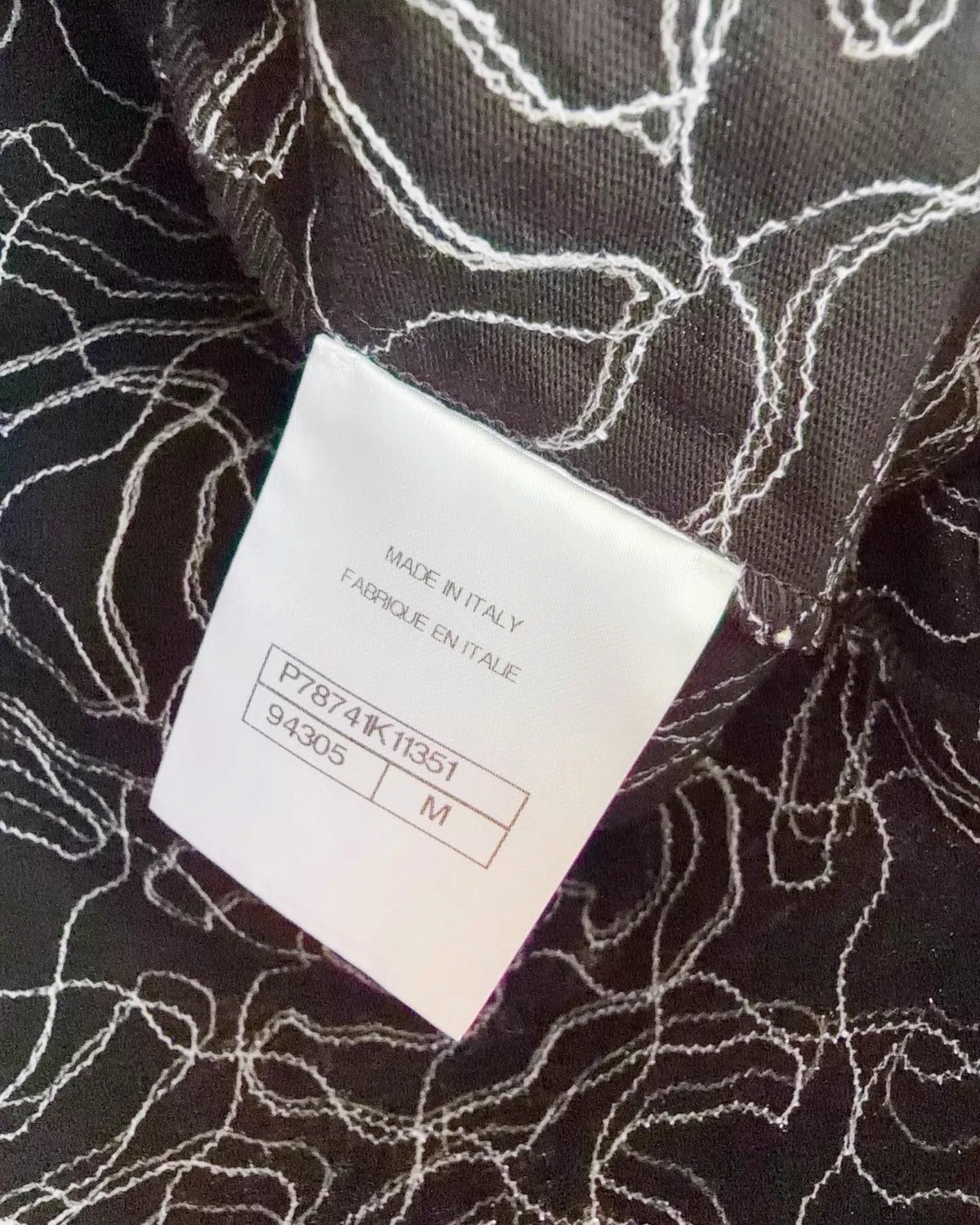 Chanel 25C CC Logos T-Shirt Black, White FR 38