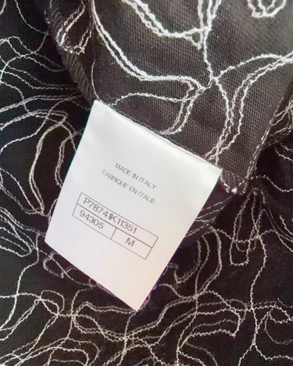 Chanel 25C CC Logos T-Shirt Black, White FR 38
