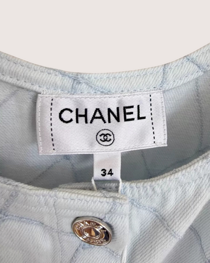 Chanel Denim Strappy Dress - view 4