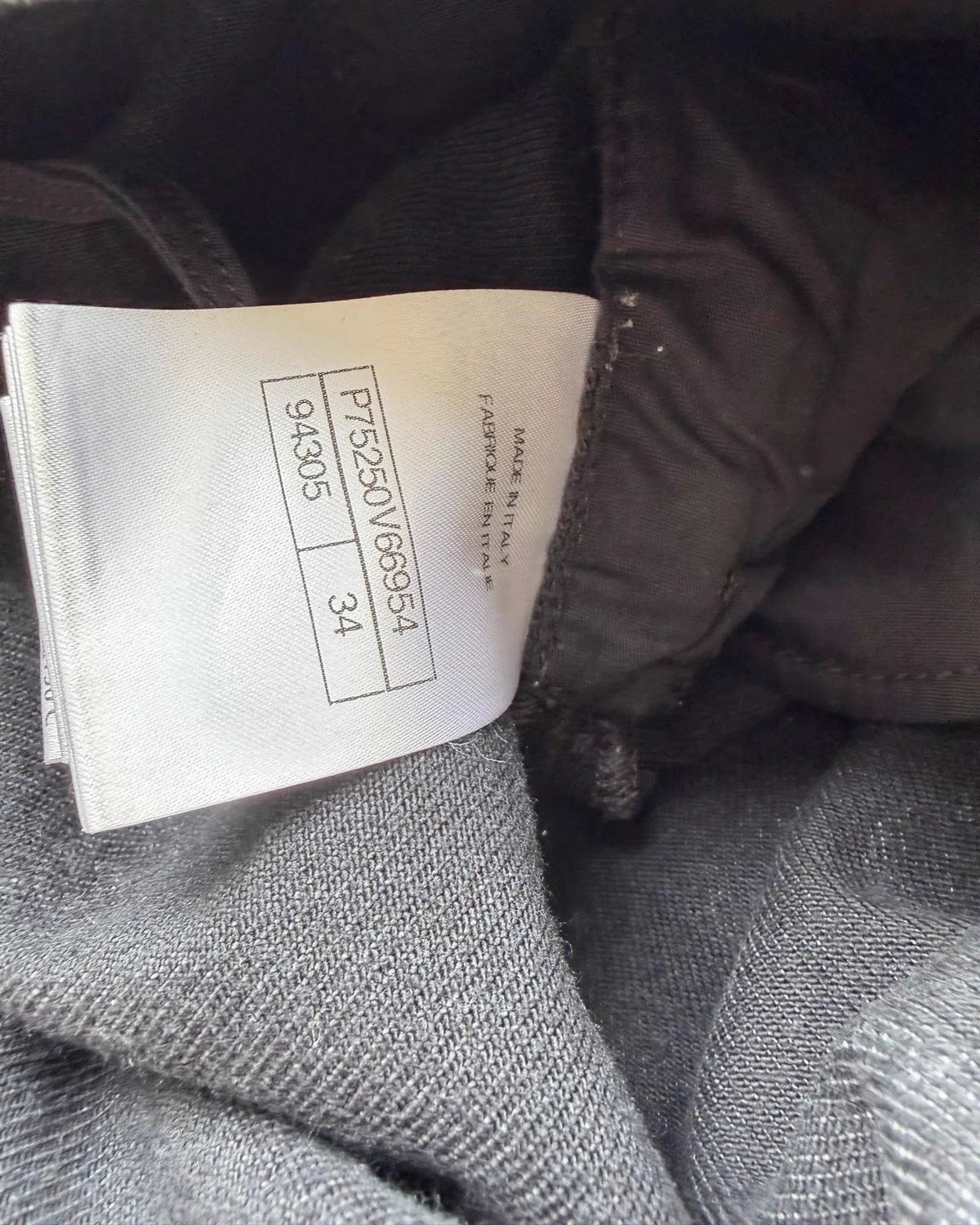 Chanel 23A Camellia Wide-Leg Denim Jeans