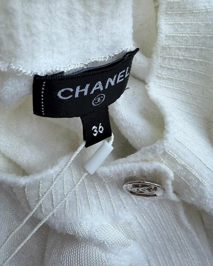 Chanel 23A Short-Sleeve Cardigan