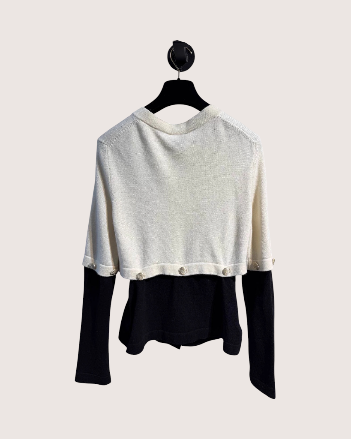 Chanel Knit Panelled Cashmere Cardigan