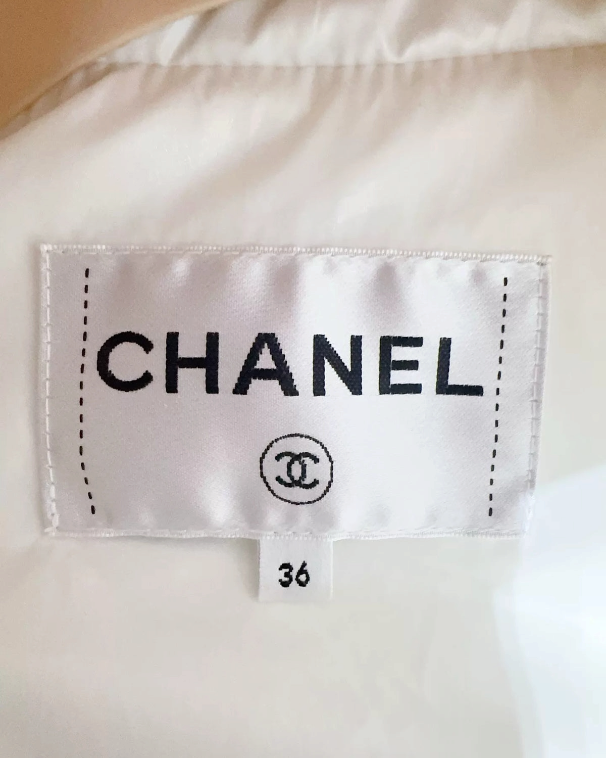 Chanel 19K Tiered Quilted Jacket - White, view 4